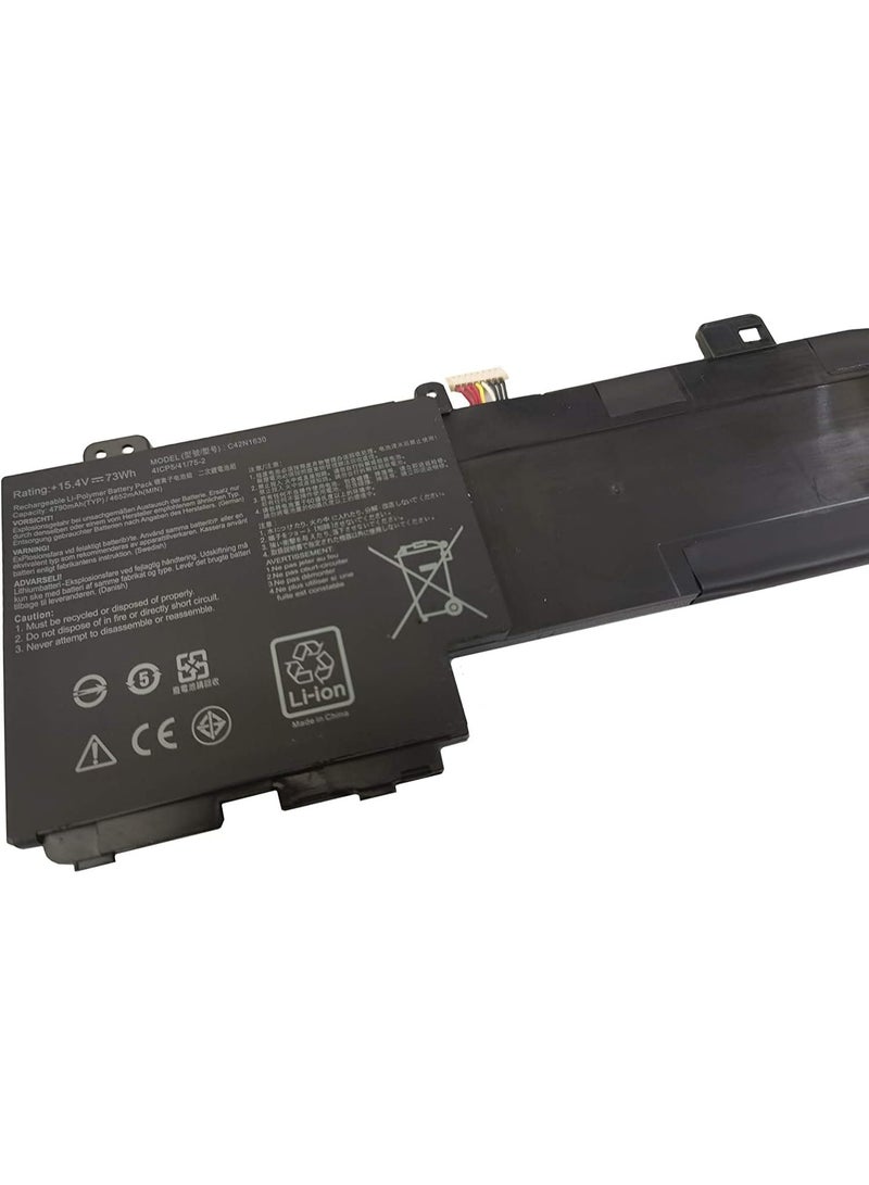 Terabyte Replacement 15.4V 73Wh C42N1630 Laptop Battery Compatible for Asus UX550VD UX550VE UX550VD-1A UX550VD-1B UX550VE-1A UX550VE-1B UX550VE-DB71T - Image 2