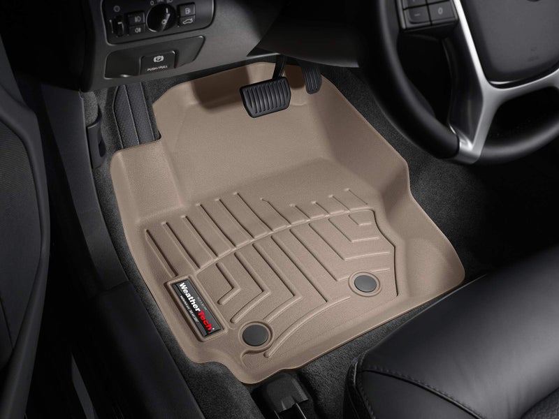 WeatherTech Custom Fit FloorLiners for Volvo S80, XC70, V70-1st Row (452321), Tan - Image 2