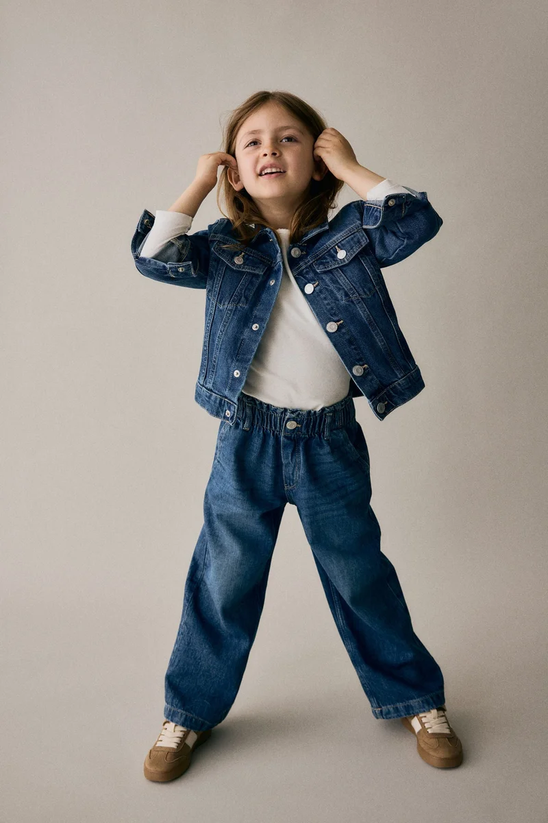 اتش اند ام جينز بيبر باغ بقصّة ساق واسعة