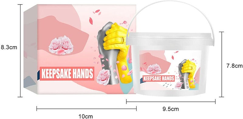 woobles 3D Hands Casting Molding Kit Couples Keepsake DIY Mold Plaster Clone Craft Gifts,Hand Casting Kit Couples，Plaster Hand Mold Casting Kit, DIY Kits for Adults and Kids, Wedding Gifts for Couple。 (Pink) - Image 3