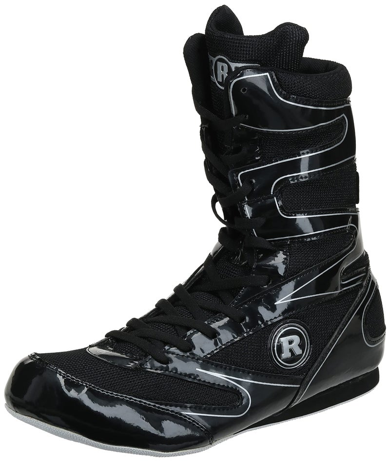 Ringside Undefeated Wrestling Boxing Shoes, 5, Black - Image 1