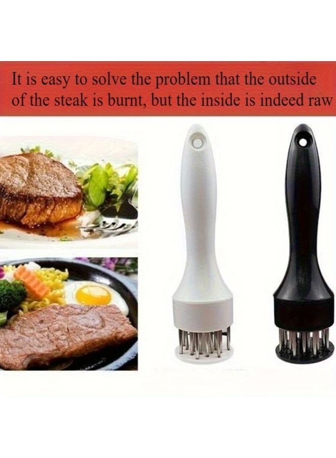 Meat Tenderizer Tool Set of 2 with 16 Stitches Needle Design - Image 3