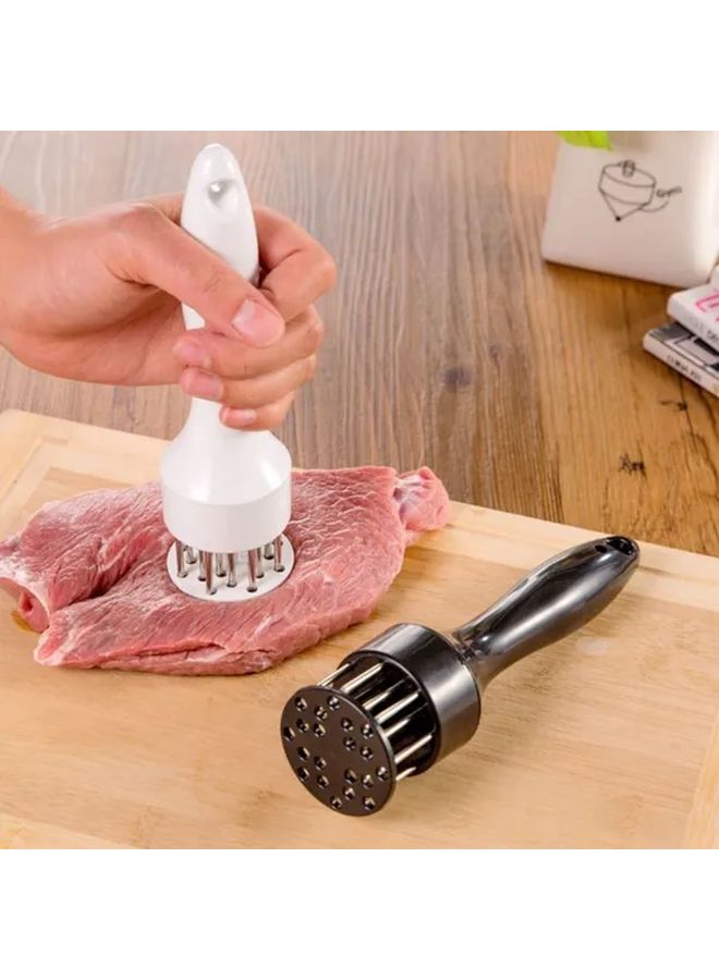 Meat Tenderizer Tool Set of 2 with 16 Stitches Needle Design - Image 1