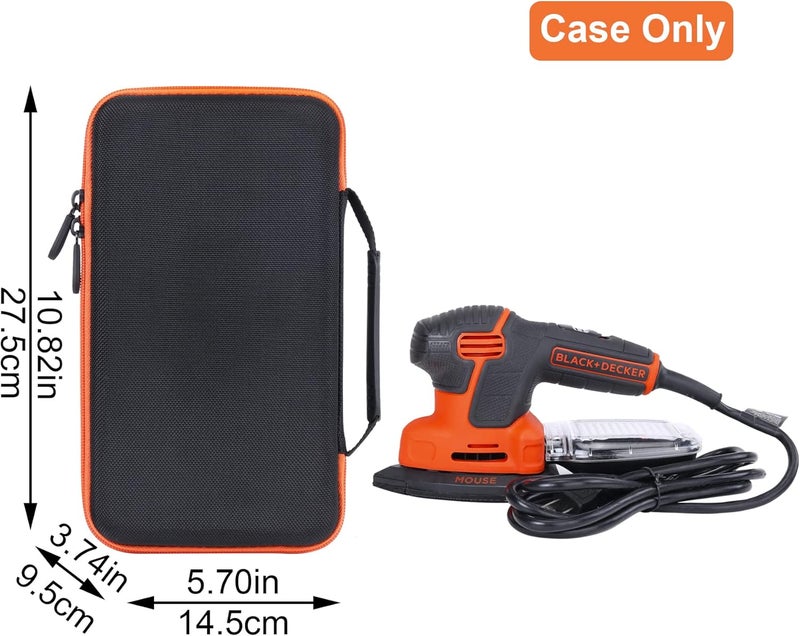 Aenllosi Hard Carrying Case Replacement for BLACK+DECKER Mouse Detail Sander, Compact Detail BDEMS600(only case) - Image 5