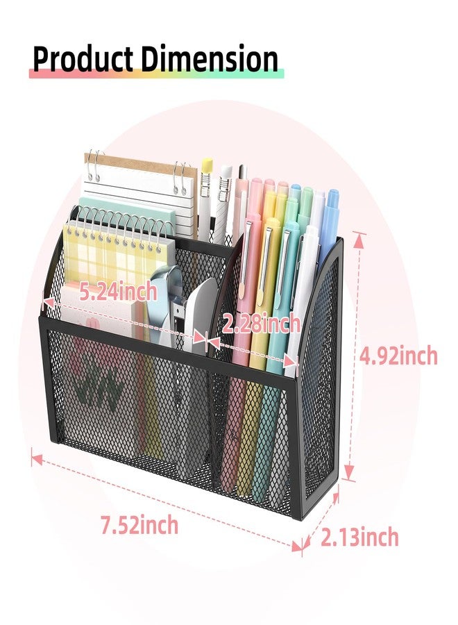 SUPEASY Magnetic Pencil Holder, Magnetic Organizer for Locker Accessories, Black - Image 2
