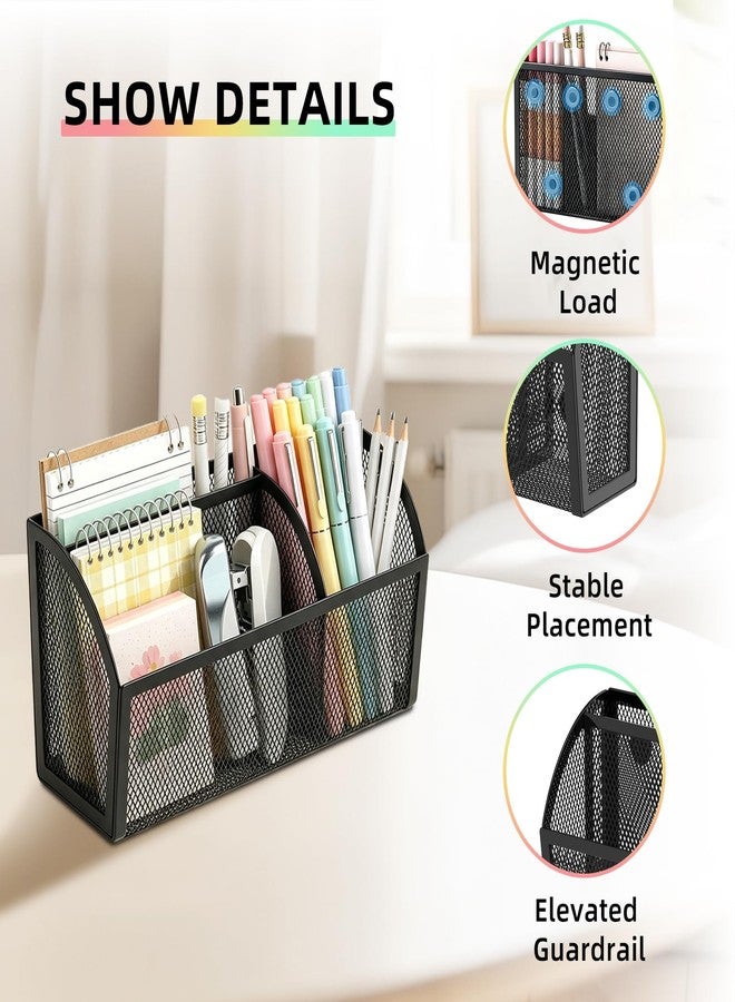 SUPEASY Magnetic Pencil Holder, Magnetic Organizer for Locker Accessories, Black - Image 4