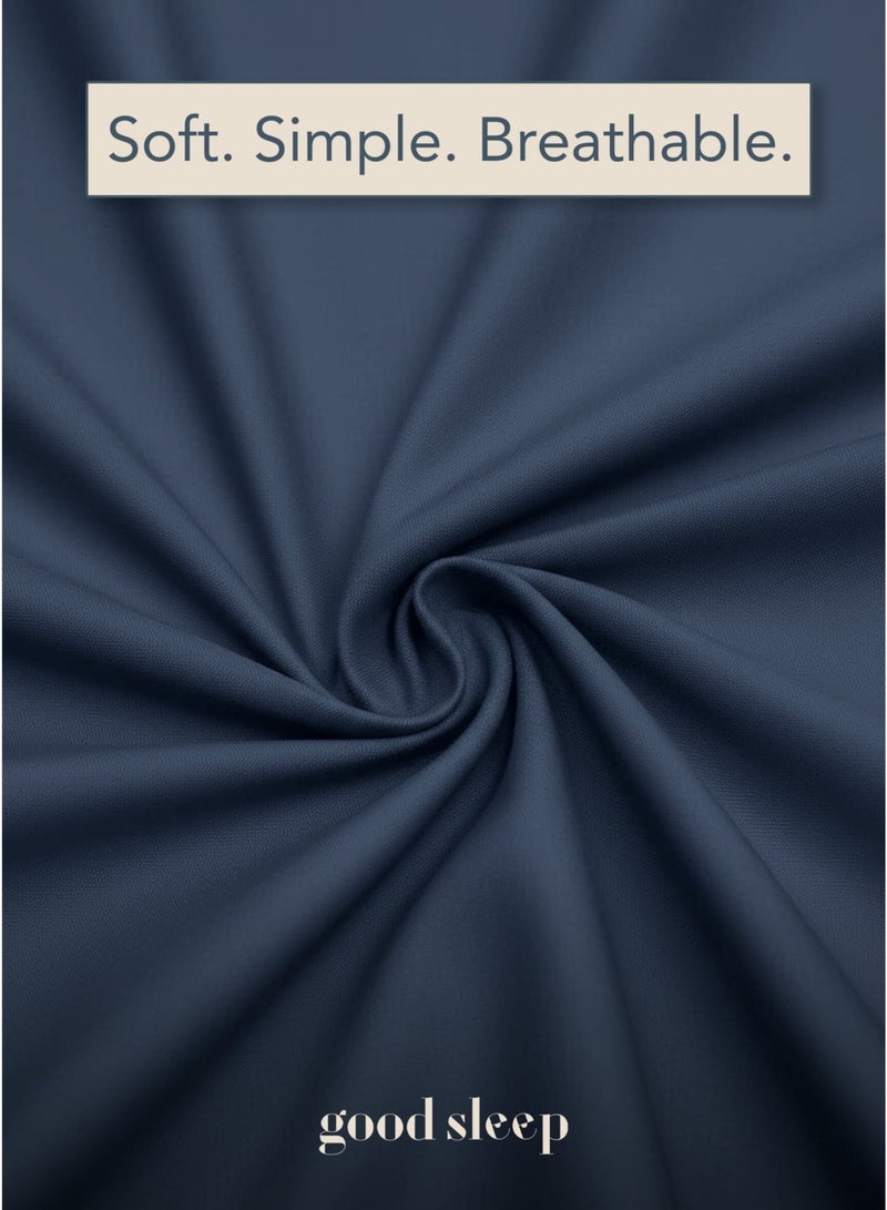 نوم جيد طقم لحاف فاخر مزدوج الألوان – 6 قطع بحجم كينغ (220×240 سم) | ألوان متعاكسة ناعمة ومقاومة للتجاعيد | صناعة دبي | يشمل غطاء لحاف بسحّاب، ملاءة مطاطية و 4 أغطية وسادة - Image 3