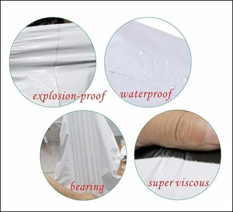 V4L Premium 14X18 inches White Plain Plastic Courier Bags Shipping Bags Strong Thick Mailing Bags with Self Adhesive Waterproof and Tear-Proof, Ideal for Ecommerce Packaging (25) - Image 4