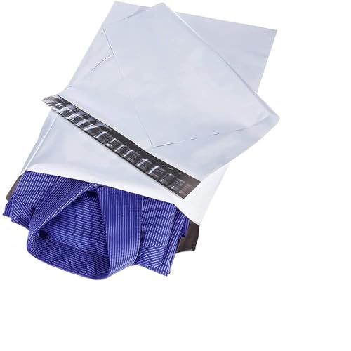V4L Premium 14X18 inches White Plain Plastic Courier Bags Shipping Bags Strong Thick Mailing Bags with Self Adhesive Waterproof and Tear-Proof, Ideal for Ecommerce Packaging (25) - Image 5