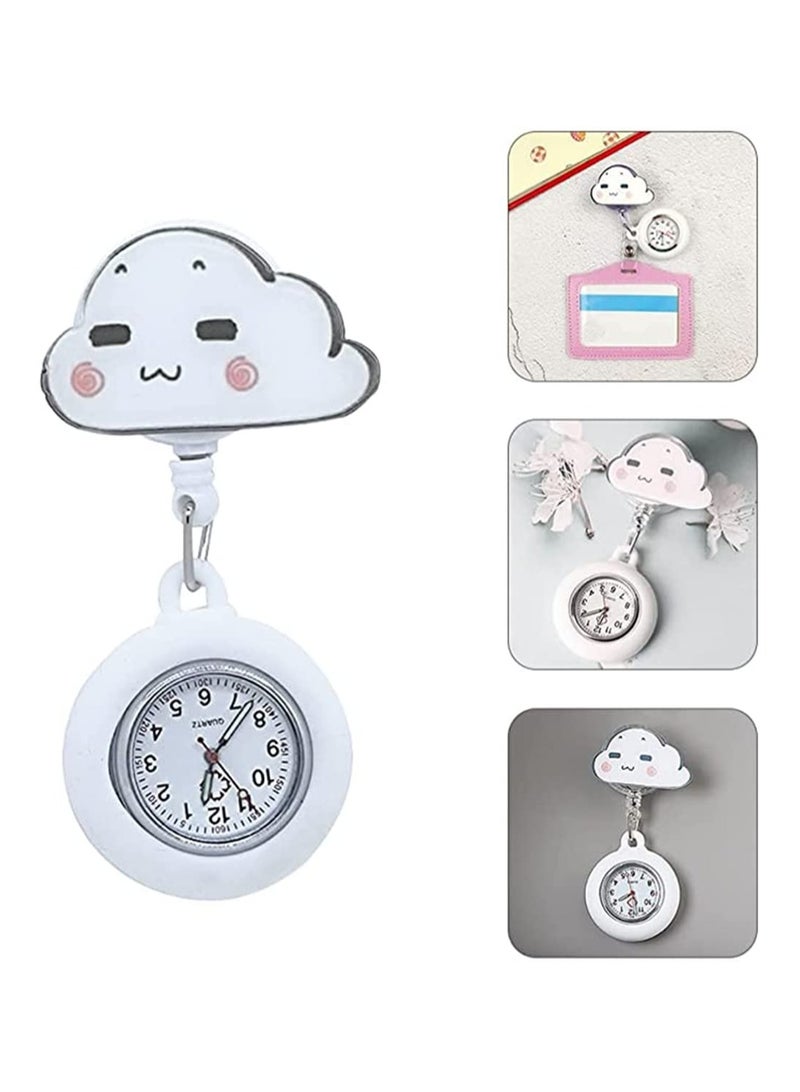 Stylish Digital Clip-on Nurse Watch with Silicone Case Retractable Brooch Design for Doctors and Nurses Perfect for Healthcare Professionals - Image 2