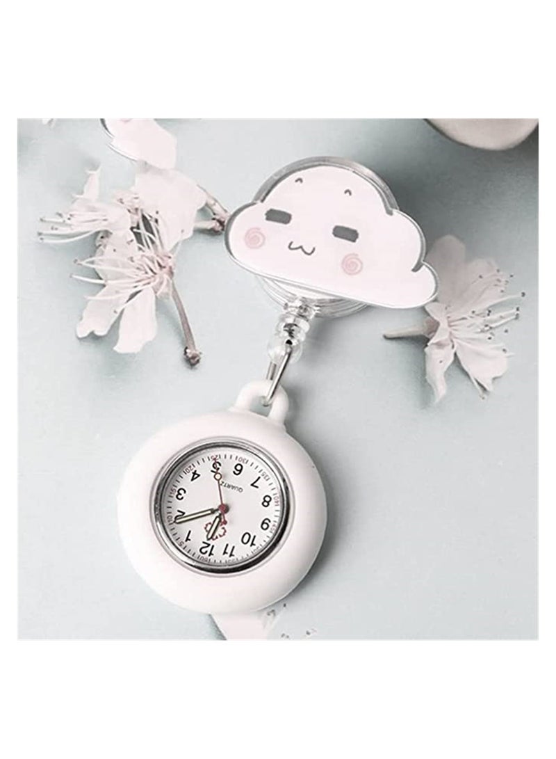 Stylish Digital Clip-on Nurse Watch with Silicone Case Retractable Brooch Design for Doctors and Nurses Perfect for Healthcare Professionals - Image 5