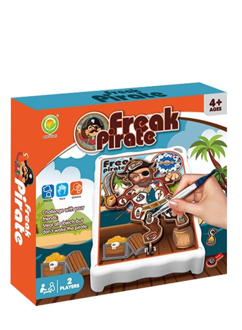 UKR Buzzer Pirate Arcade Game – Tweezers Board Family Competition | Remove Objects for Buzzer Sound | Ocean World Pirate Party Fun for Kids Ages 4-12 | Interactive Pirate-Themed Game for Family Fun - Image 2