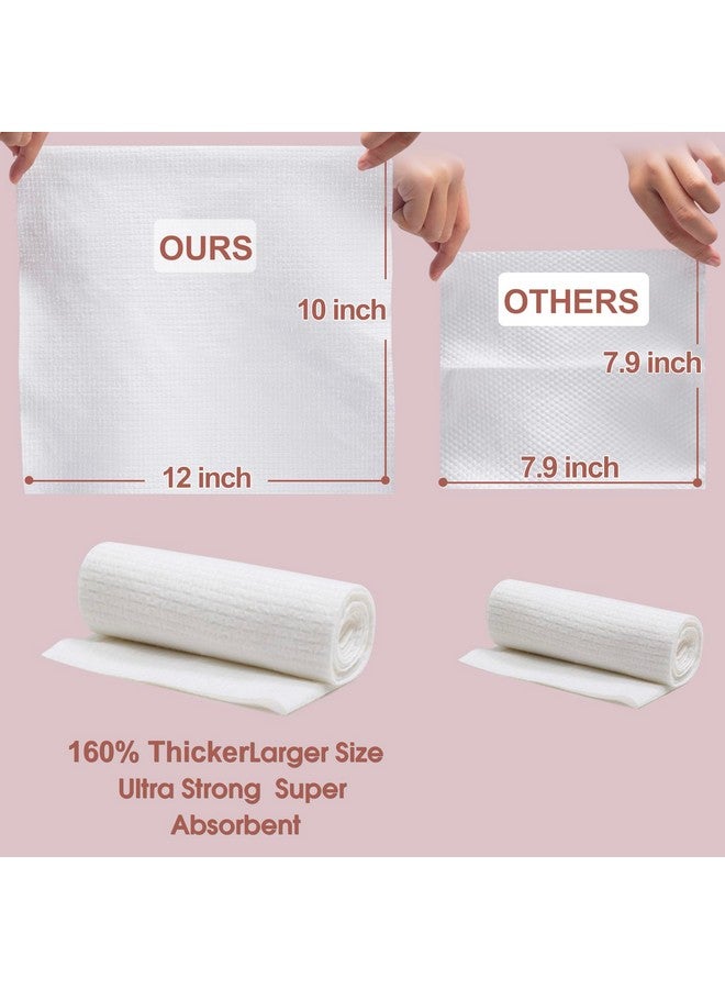optxpnd Disposable Face Towel Face Cloth 2023 Newest Thicker Large Size 10X12Face Towelettes Disposable For Washing Face Clean Skin Towels Facial Towels Disposable Clean Towels - Image 2