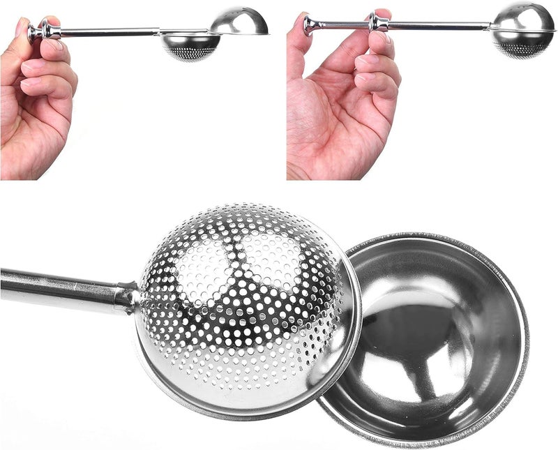 Herb Filter, Premium Stainless Steel Metal Herb Filter, Strong Pressure Clip, Professional Mesh Design, Prevent Impurities, Suitable for Home, Restaurants, Cafes - Image 4