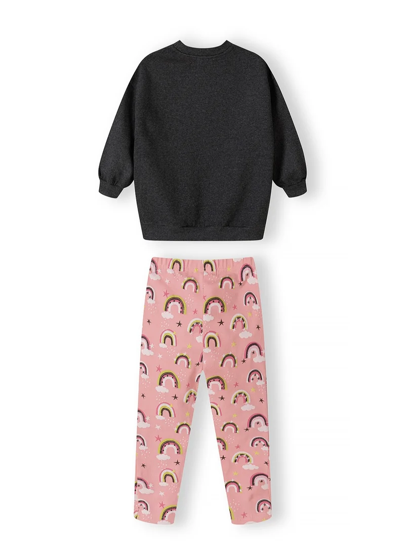 MINOTI Kids Girls Fleece Top And Legging Set