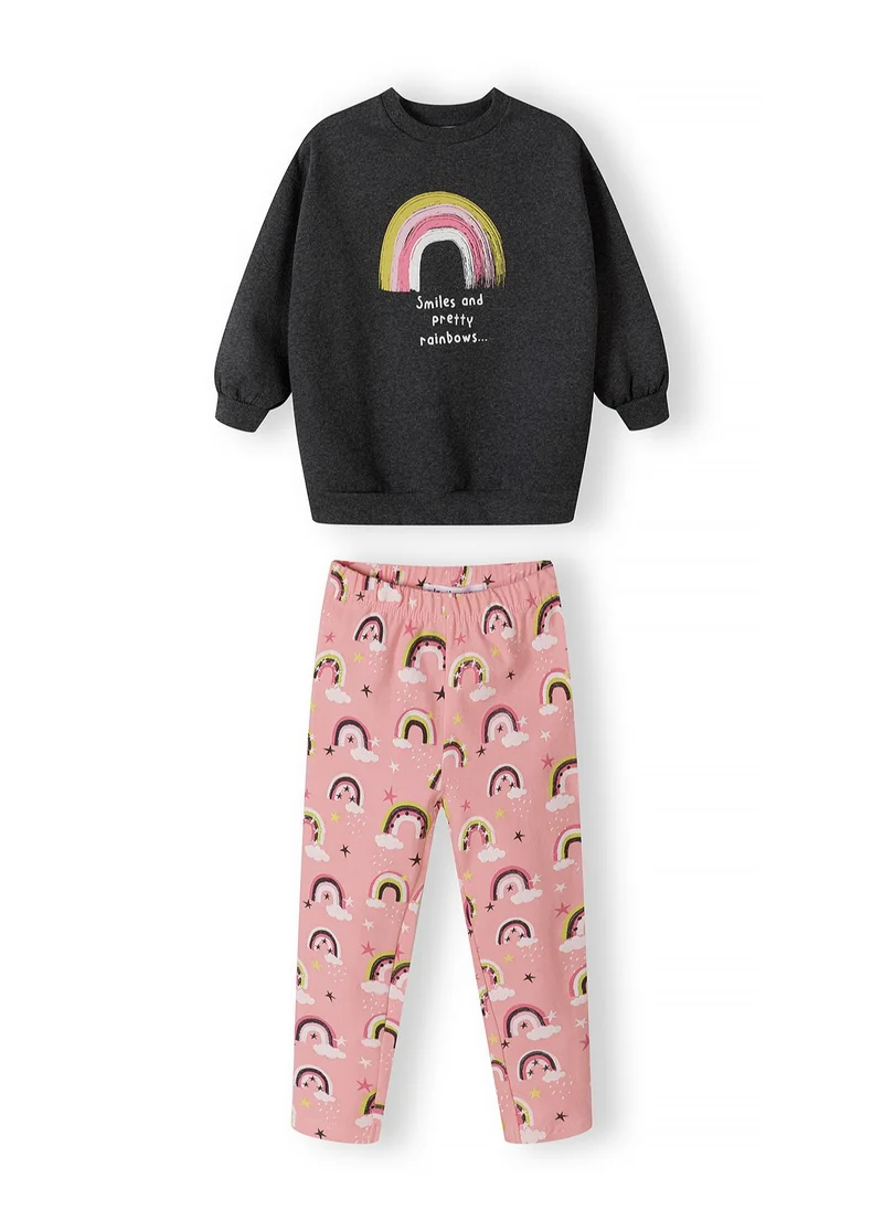 MINOTI Kids Girls Fleece Top And Legging Set