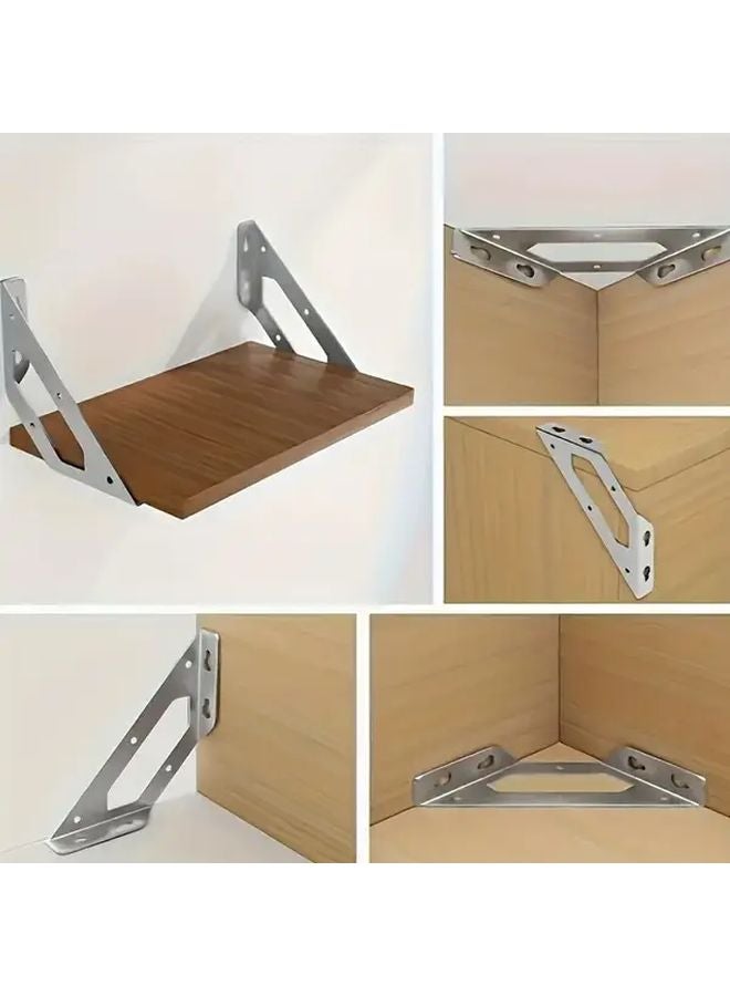 10pcs Multi Function Corner Bracket Heavy Duty Stainless Steel 90 Degree Angle Support - Image 5