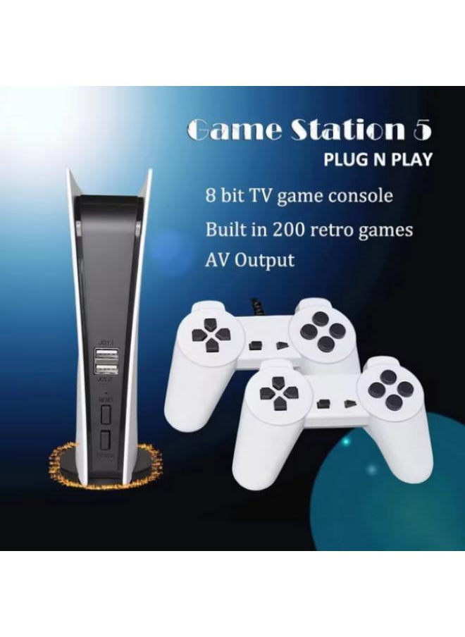 New GS5 Pro Video Game Console With Classic Game 8 Bit TV Consola Retro Handheld Kids Two Wired Gaming Player AV Output