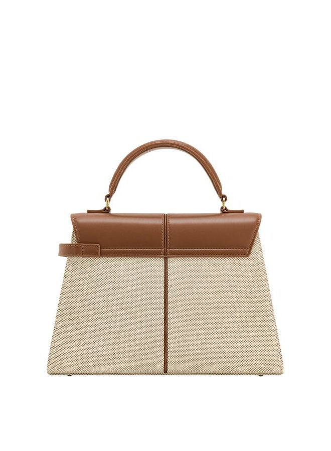 JW PEI Women's Elise Top Handle Bag - Brown Canvas-Large - Image 3