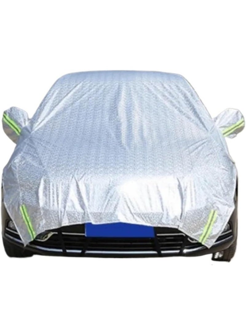 Universal Car Covers PE Film UV Proof Half Cover Resistant Protection Rainproof Car Coat Sunshade for SUV Sedan Auto Cars - Image 3