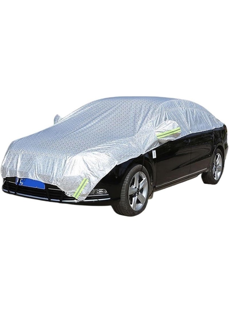 Universal Car Covers PE Film UV Proof Half Cover Resistant Protection Rainproof Car Coat Sunshade for SUV Sedan Auto Cars - Image 4