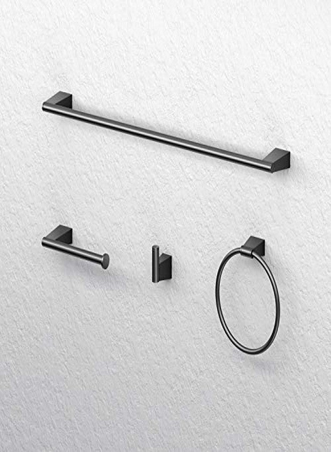 Gatco 4711MX Bleu, 18" Towel Bar In Matte Black - Image 4