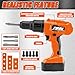 PANPAPA Kids Power Drill and Screw SetToy Electric Drill with 3 Interchangeable Drill Bits Sound and MotionPretend Play Construction Kids Tool Set Outdoor Preschool Gardening Lawn Toy GiftsOrange - Image 4