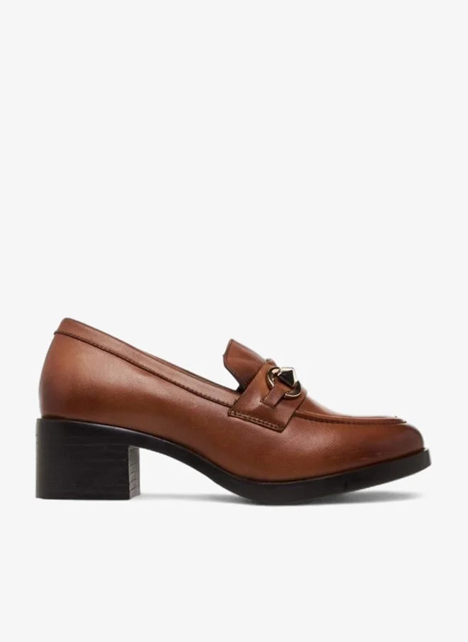 Paprika BROWN Women Block Heel Loafers for Women | Best Price UAE