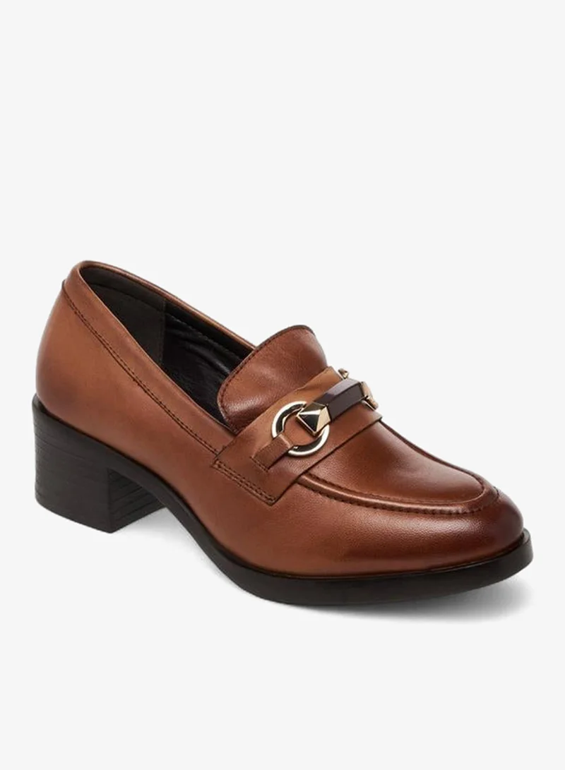 Women Block Heel Loafers