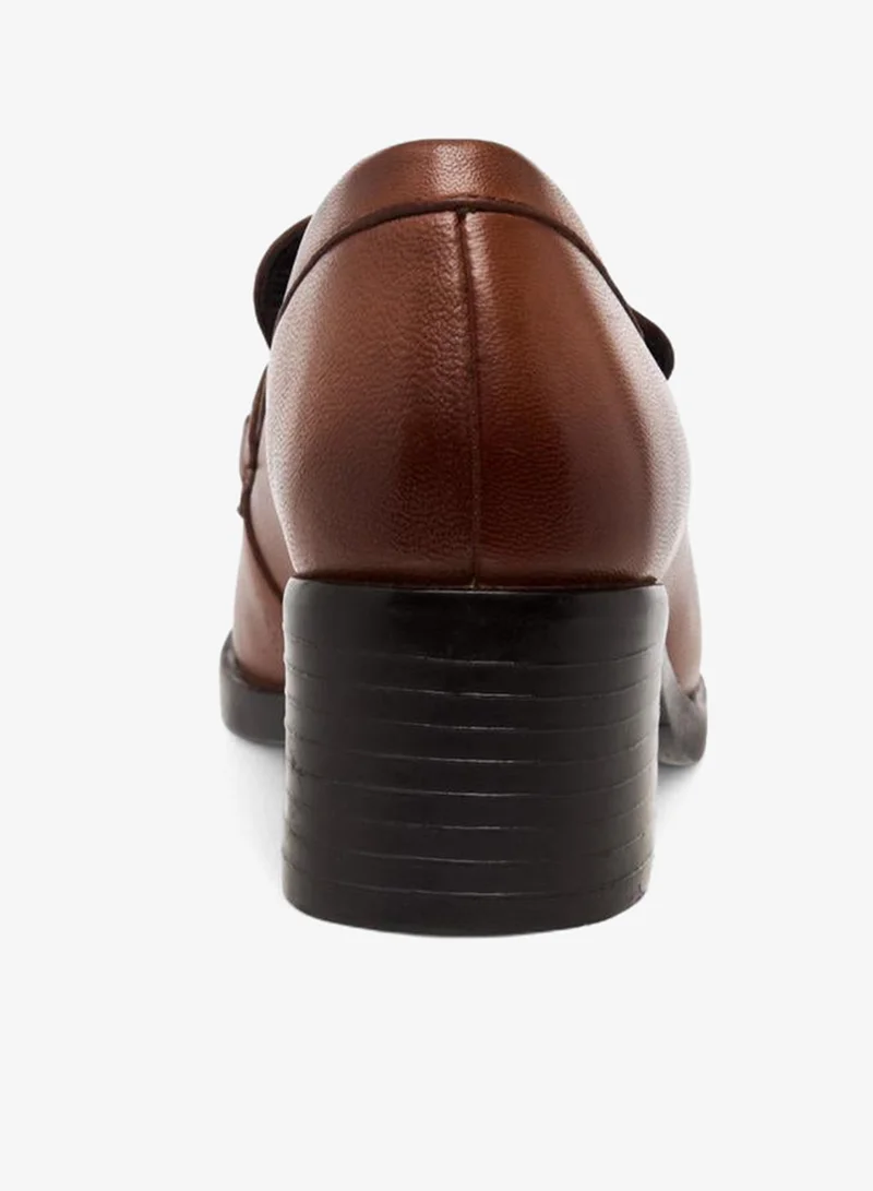 Paprika BROWN Women Block Heel Loafers for Women | Best Price UAE