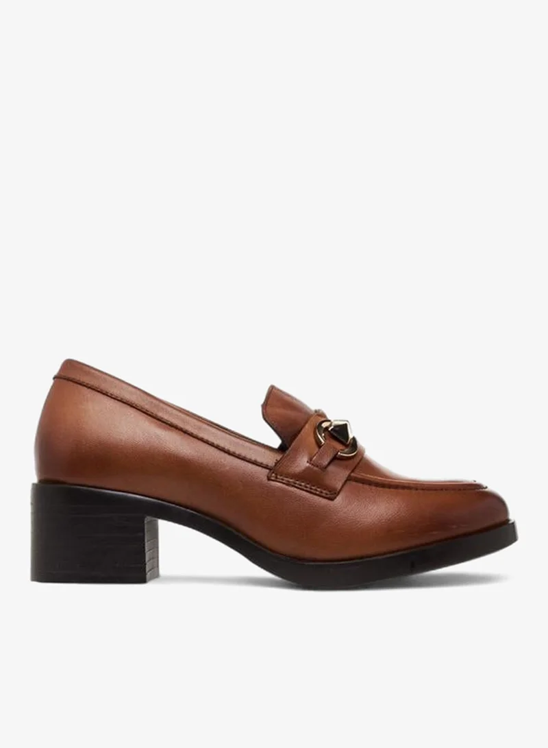 Paprika BROWN Women Block Heel Loafers for Women | Best Price UAE