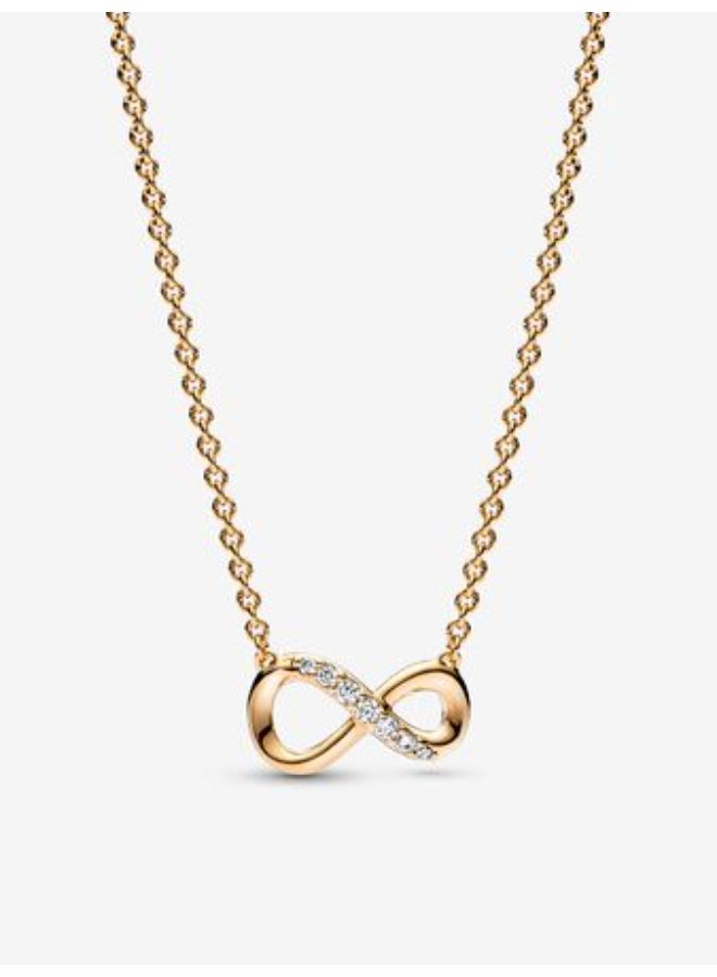 Pan Home Golden Infinity Jewelry Gift Set (including necklace and a pair of earrings) - Image 2