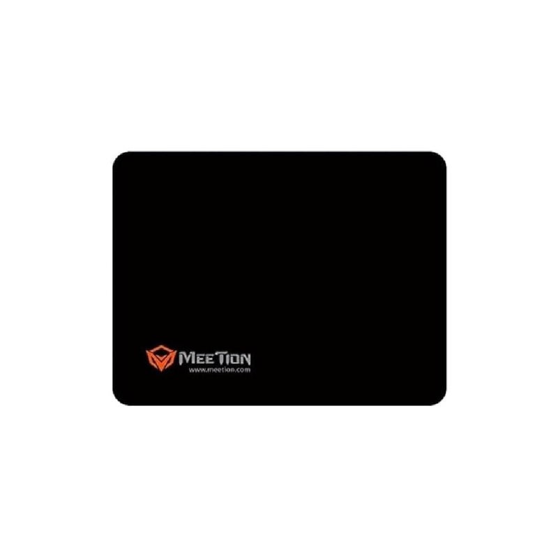 MEETION MT-PD015 Gaming Mouse Pad, Smooth Cloth Surface, Anti-Slip Rubber Base, Stitched Edges, Water-Resistant Washable, 250×190×3mm, Black - Image 1