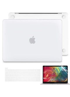Generic MacBook Pro 13 inch Case 2020 2022 M2 M1 A2338 A2289 A2251 Model Plastic Hard Shell Case with Keyboard Cover & Screen Protector Matte White  - Image 5