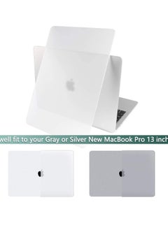 Generic MacBook Pro 13 inch Case 2020 2022 M2 M1 A2338 A2289 A2251 Model Plastic Hard Shell Case with Keyboard Cover & Screen Protector Matte White  - Image 4