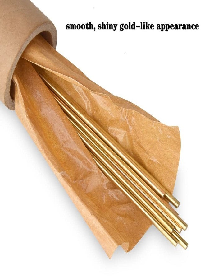 Comonc Solid Brass Round Rods with 1/8 Inch in Diameter 12 Inches in Length, C36000 - 8 Pieces - Image 3