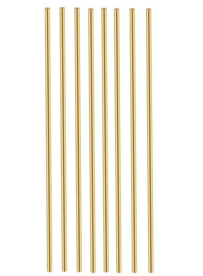 Comonc Solid Brass Round Rods with 1/8 Inch in Diameter 12 Inches in Length, C36000 - 8 Pieces - Image 1