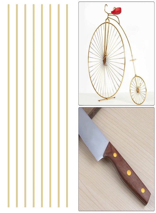 Comonc Solid Brass Round Rods with 1/8 Inch in Diameter 12 Inches in Length, C36000 - 8 Pieces - Image 5