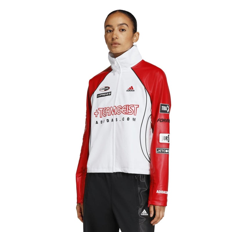 adidas Originals TEAMGEIST FAUX LEATHER TRACK TOP - Image 1