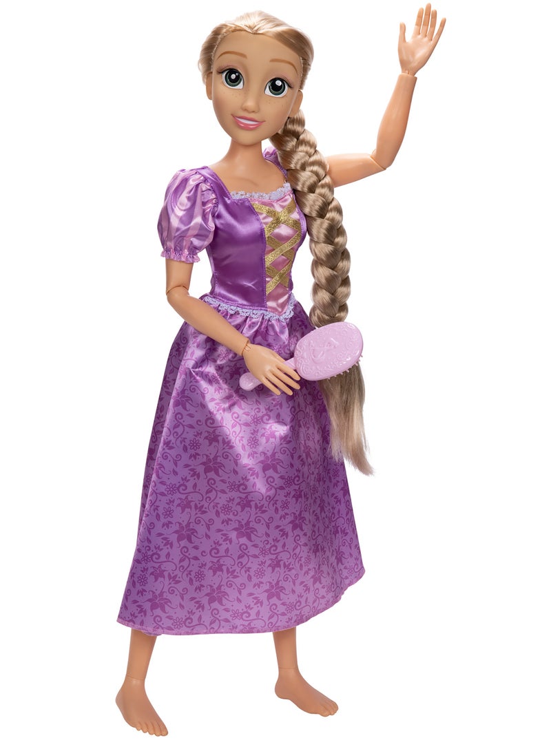 Disney Princess دمية رابونزل من ديزني برنسيس - 32 بوصة | دمية أزياء | دمية قابلة للجمع | لعب تخيلي | تنكر | هدية للأطفال والمراهقين - Image 3