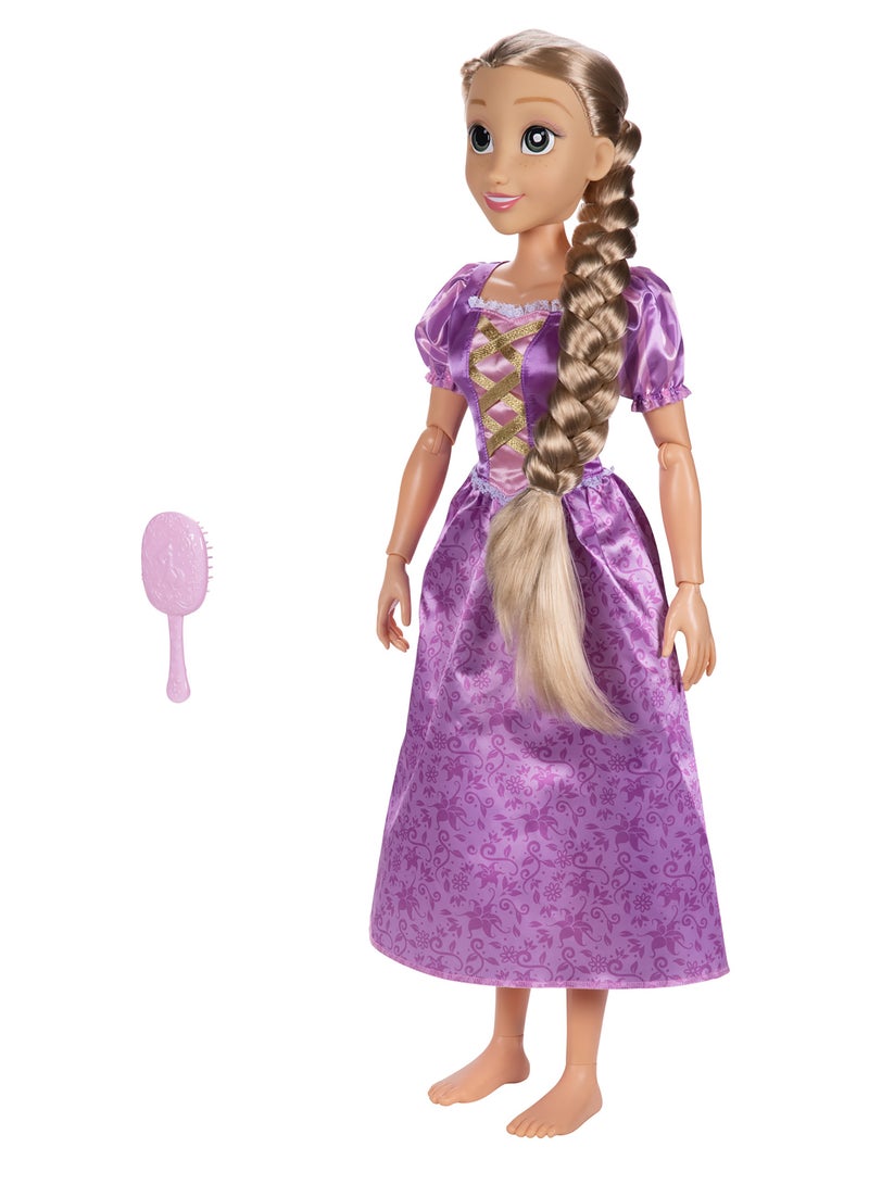 Disney Princess دمية رابونزل من ديزني برنسيس - 32 بوصة | دمية أزياء | دمية قابلة للجمع | لعب تخيلي | تنكر | هدية للأطفال والمراهقين - Image 5