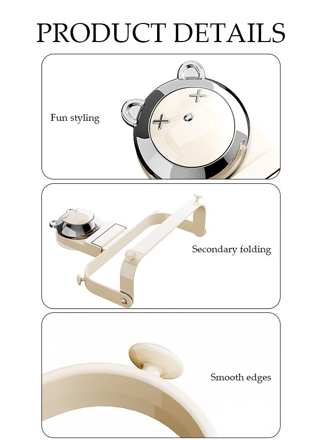 DUNISO Suction Cup Sink Strainer，Sink Drain Strainer Holder，Kitchen Residue Filter Screen Holder，Equipped with 50 filter screens，Reusable，Sturdy and Durable,Suitable for Kitchen and Sink - Image 3