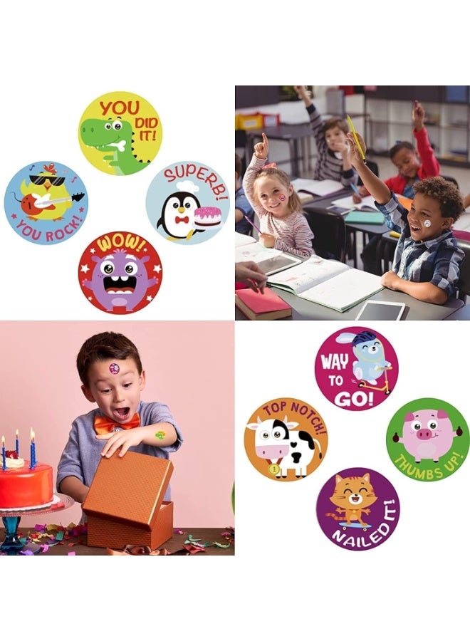 500 Pcs Reward Stickers for Teachers, Animal Stickers, Motivational Stickers, 8 Different Design, Easy to Use, for Classroom, School, Potty Training - Image 3