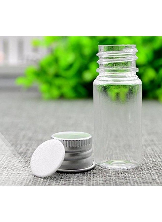 ASTRQLE - 12Pcs 10Ml/20Ml Empty Refillable Clear Plastic Bottle With Aluminum Screw Cap Travel Small Container (10 Ml) - Image 1