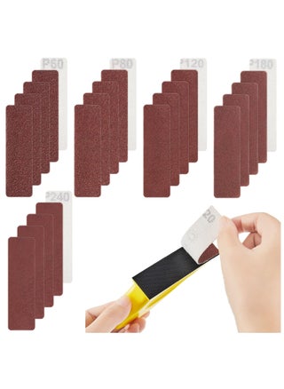 100 Pieces Detail Sander Refills, Micro Finishing Sander Paper, Micro Zip Finger Sander for Crafts, Assorted Grit of 60/80/ 120/180/ 240, 3.5 x 1 Inch for Wood Furniture Metal Automotive - pzsku/Z5BD965C9569739CABED3Z/45/1743607325/e1593459-77a4-4b70-b3bb-be5f521c966d