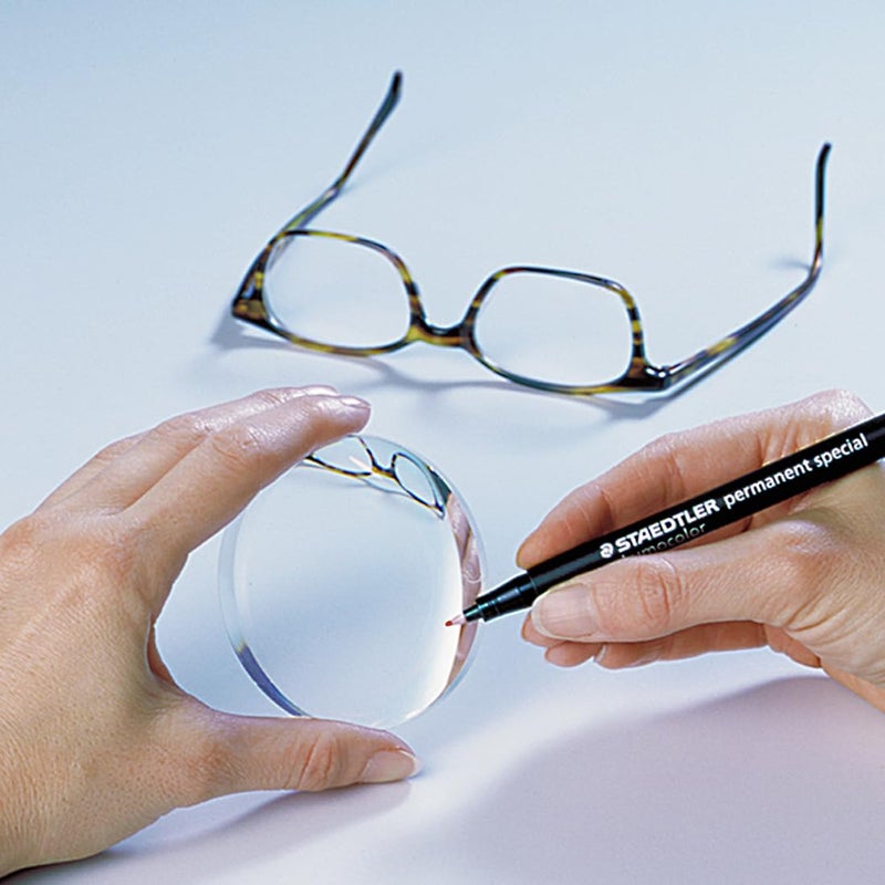 Staedtler Lumocolor Special, Fine, Permanent Marker For Coated surfaces and Glass, Red 319 F-2 - Image 2