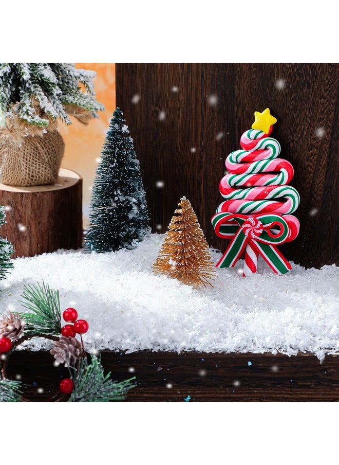 Hungdao Hungdao Christmas Artificial Snow Glitter for Crafts Xmas Twinkles Snowflakes Fake Snow Powder Filler Sparkly White Faux Snow for Village Globe Winter Christmas Party DIY Arts Decoration, 3.8 Ounce  - Image 5