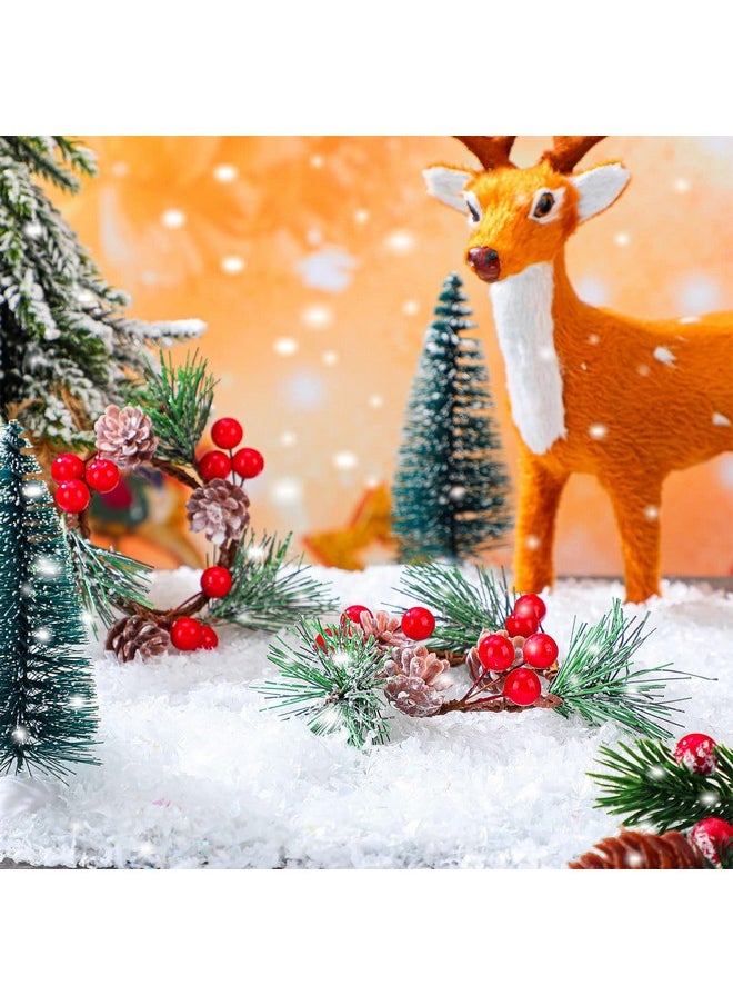 Hungdao Hungdao Christmas Artificial Snow Glitter for Crafts Xmas Twinkles Snowflakes Fake Snow Powder Filler Sparkly White Faux Snow for Village Globe Winter Christmas Party DIY Arts Decoration, 3.8 Ounce  - Image 2
