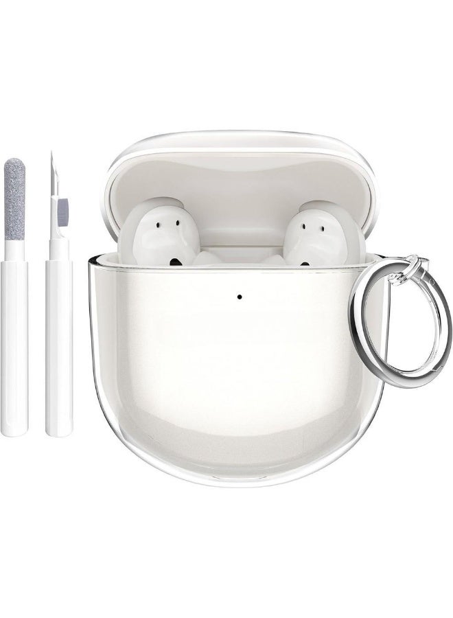 Transparent Case for Bose QuietComfort Ultra II 2025 / Bose QuietComfort Ultra 2023 / QuietComfort Earbuds II 2022, Soft Cover with Carabiner Cleaning Kit  - Image 1
