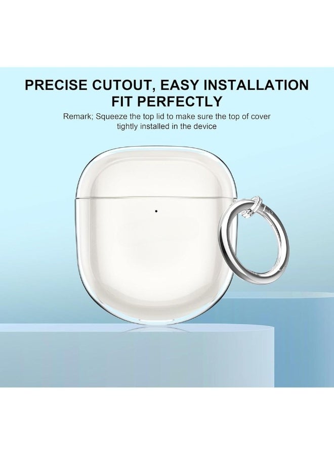 Transparent Case for Bose QuietComfort Ultra II 2025 / Bose QuietComfort Ultra 2023 / QuietComfort Earbuds II 2022, Soft Cover with Carabiner Cleaning Kit  - Image 4